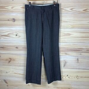 Lacoste Dress Pants Mens 32 Navy Striped Cotton‎ Business Casual